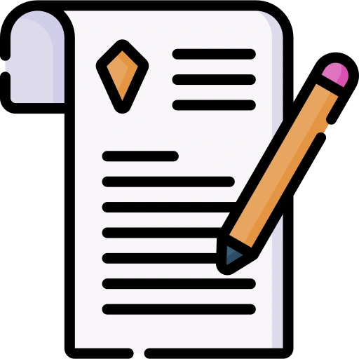 icono papel siendo escrito